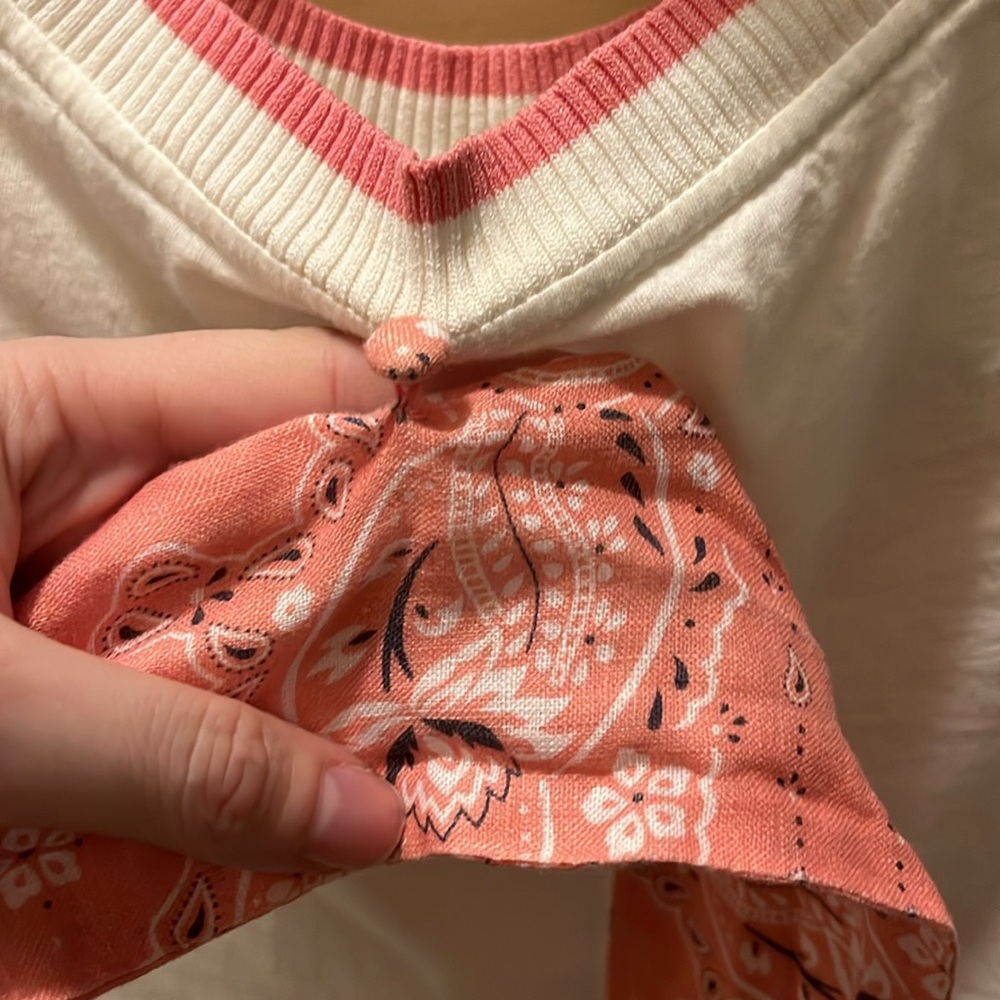 Zimmermann White Heathers Pink Detachable Bandana T-Shirt Size 1 💕🥰 - Picture 8 of 13